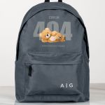 Σχολική Τσάντα για Γυμνασίο & Λύκειο, Γκρι με Σχέδιο Teddy