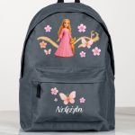 Σχολική Τσάντα για Παιδιά Δημοτικού, Γκρι με Πριγκίπισσα