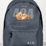 Σχολική Τσάντα για Γυμνασίο & Λύκειο, Γκρι με Σχέδιο Teddy