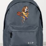 Σχολική Τσάντα για Γυμνασίο & Λύκειο, Γκρι Doggy Basket