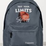 Σχολική Τσάντα για Γυμνασίο & Λύκειο, Γκρι Test Your Limits