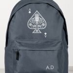 Σχολική Τσάντα για Γυμνασίο & Λύκειο, Γκρι Ace of Spades