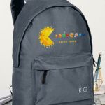 Σχολική Τσάντα για Γυμνασίο & Λύκειο, Γκρι με Σχέδιο Space