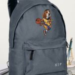 Σχολική Τσάντα για Γυμνασίο & Λύκειο, Γκρι Doggy Basket