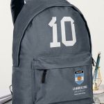 Σχολική Τσάντα για Γυμνασίο & Λύκειο, Γκρι με Σχέδιο Αργεντινή