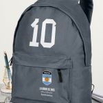 Σχολική Τσάντα για Γυμνασίο & Λύκειο, Γκρι με Σχέδιο Αργεντινή