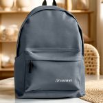 Σχολική Τσάντα Γκρι για Παιδιά, Προσωποποιημένη με Όνομα