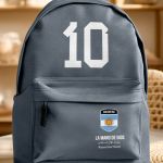 Σχολική Τσάντα για Γυμνασίο & Λύκειο, Γκρι με Σχέδιο Αργεντινή