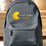 Σχολική Τσάντα για Γυμνασίο & Λύκειο, Γκρι με Σχέδιο Space