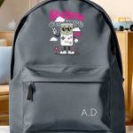 Σχολική Τσάντα για Γυμνασίο & Λύκειο, Γκρι με Σχέδιο Retro Games