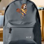 Σχολική Τσάντα για Γυμνασίο & Λύκειο, Γκρι Doggy Basket