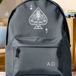 Σχολική Τσάντα για Γυμνασίο & Λύκειο, Γκρι Ace of Spades