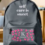 Σχολική Τσάντα για Παιδιά Δημοτικού, Γκρι με Καρδιές