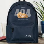 Σχολική Τσάντα για Γυμνασίο & Λύκειο, Μπλε με Σχέδιο Teddy