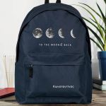 Σχολική Τσάντα για Γυμνασίο & Λύκειο, Μπλε Moon & Back