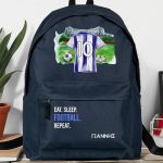 Τσάντα Σχολική για Δημοτικό, Μπλε με Γαλανόλευκη Φανέλα