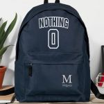 Σχολική Τσάντα για Γυμνασίο & Λύκειο, Μπλε με Σχέδιο Nothing