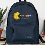 Σχολική Τσάντα για Γυμνασίο & Λύκειο, Μπλε με Σχέδιο Space