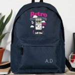 Σχολική Τσάντα για Γυμνασίο & Λύκειο, Μπλε με Retro Games