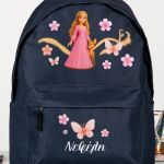 Σχολική Τσάντα για Παιδιά Δημοτικού, Μπλε με Πριγκίπισσα
