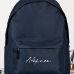 Μπλε Τσάντα Σχολική για Παιδιά, Προσωποποιημένη με Όνομα