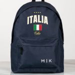 Σχολική Τσάντα για Γυμνασίο & Λύκειο, Μπλε με Σχέδιο ITALIA