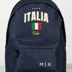 Σχολική Τσάντα για Γυμνασίο & Λύκειο, Μπλε με Σχέδιο ITALIA