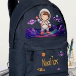 Σετ 2 Δώρα για Παιδιά, Παγούρι & Τσάντα Δημοτικού με Αστροναύτη