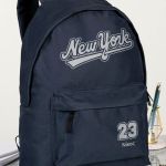 Σχολική Τσάντα για Γυμνασίο & Λύκειο, Μπλε με Σχέδιο New York