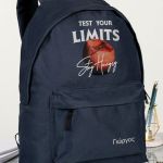 Σχολική Τσάντα για Γυμνασίο & Λύκειο, Μπλε Test Your Limits