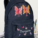 Σχολική Τσάντα για Κορίτσια Δημοτικού, Μπλε με Πεταλούδες