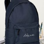 Μπλε Τσάντα Σχολική για Παιδιά, Προσωποποιημένη με Όνομα