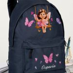 Σχολική Τσάντα για Κορίτσια Δημοτικού, Μπλε με Νεράιδα