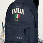 Σχολική Τσάντα για Γυμνασίο & Λύκειο, Μπλε με Σχέδιο ITALIA