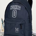 Σχολική Τσάντα για Γυμνασίο & Λύκειο, Μπλε με Σχέδιο Nothing