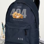 Σχολική Τσάντα για Γυμνασίο & Λύκειο, Μπλε με Σχέδιο Teddy