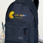 Σχολική Τσάντα για Γυμνασίο & Λύκειο, Μπλε με Σχέδιο Space