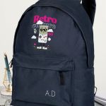 Σχολική Τσάντα για Γυμνασίο & Λύκειο, Μπλε με Retro Games