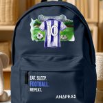 Σετ 2 Δώρα για Παιδιά, Παγούρι & Τσάντα με Γαλανόλευκη Φανέλα