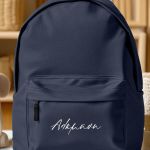 Μπλε Τσάντα Σχολική για Παιδιά, Προσωποποιημένη με Όνομα