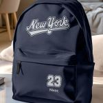 Σχολική Τσάντα για Γυμνασίο & Λύκειο, Μπλε με Σχέδιο New York