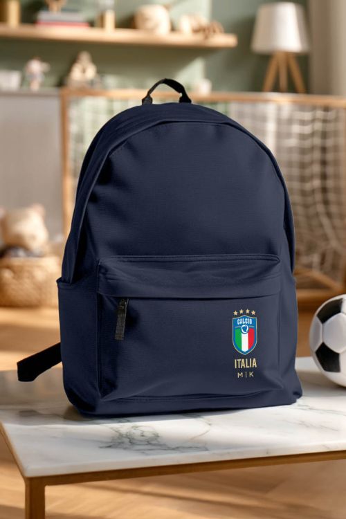 Σχολική Τσάντα για Γυμνασίο & Λύκειο, Μπλε Calcio Italia