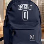 Σχολική Τσάντα για Γυμνασίο & Λύκειο, Μπλε με Σχέδιο Nothing