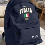 Σχολική Τσάντα για Γυμνασίο & Λύκειο, Μπλε με Σχέδιο ITALIA
