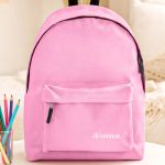 Σχολική Τσάντα Ροζ για Παιδιά, Προσωποποιημένη με Όνομα