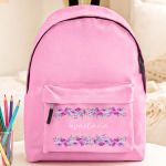 Tsanta Scholiki Roz gia Koritsia me Onoma & Schedio Anthi