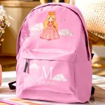 Σχολική Τσάντα για Κορίτσια Δημοτικού, Ροζ με Πριγκίπισσα