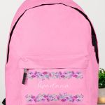 Tsanta Scholiki Roz gia Koritsia me Onoma & Schedio Anthi