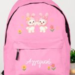 Σχολική Τσάντα για Κορίτσια Δημοτικού, Ροζ με Λαγουδάκια