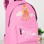 Σχολική Τσάντα για Κορίτσια Δημοτικού, Ροζ με Πριγκίπισσα